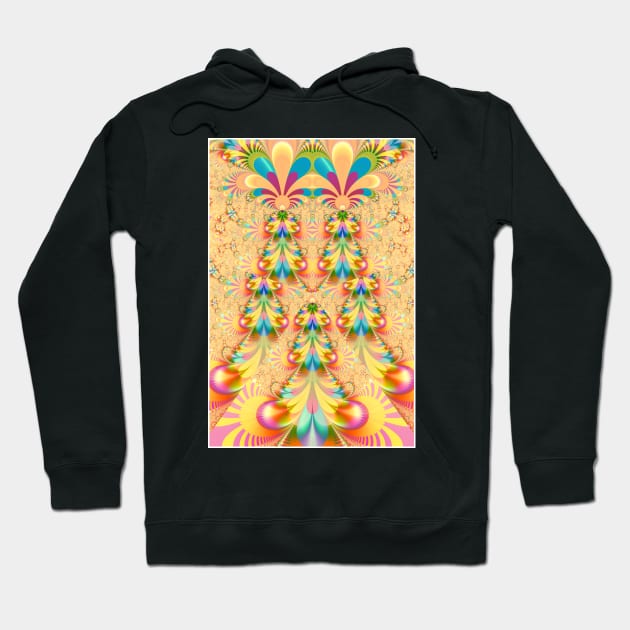 Colourful fanned design Hoodie by pinkal